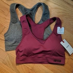 NWT 2 pack IZOD Seamless Comfort Bra